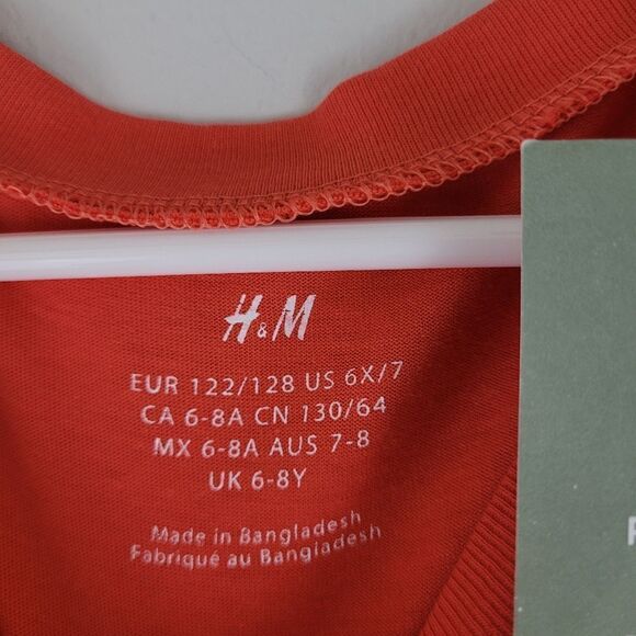 H&M bundle (2) short sleeve cotton tees size 6X/7 - Picture 4 of 5